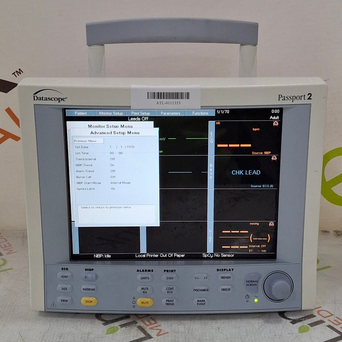 Datascope Passport 2 Patient Monitor