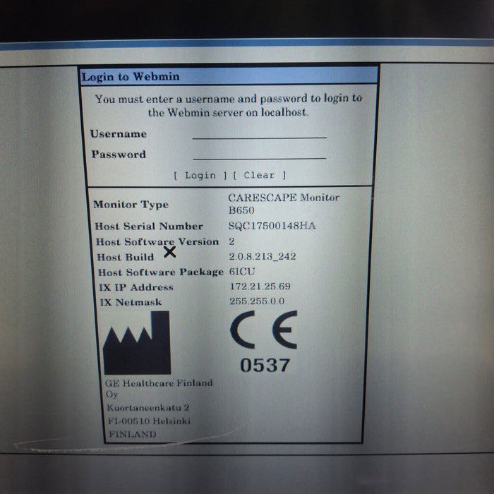 GE Healthcare GE Healthcare Carescape B650 Critical Care Patient Monitor Patient Monitors reLink Medical