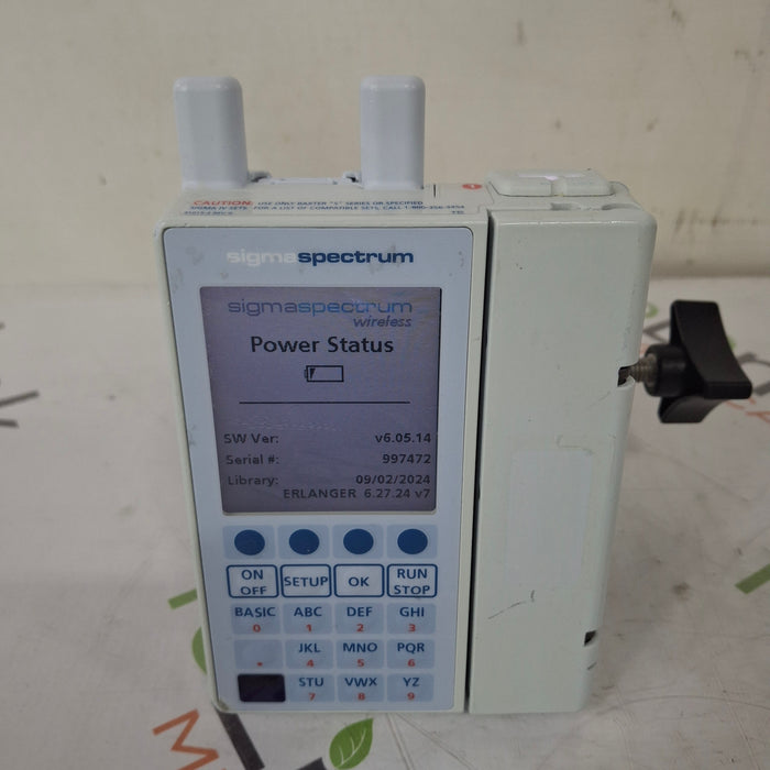 Baxter Baxter Sigma Spectrum 6.05.14 with A/B/G/N Battery Infusion Pump Infusion Pump reLink Medical