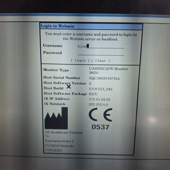 GE Healthcare GE Healthcare Carescape B650 Critical Care Patient Monitor Patient Monitors reLink Medical