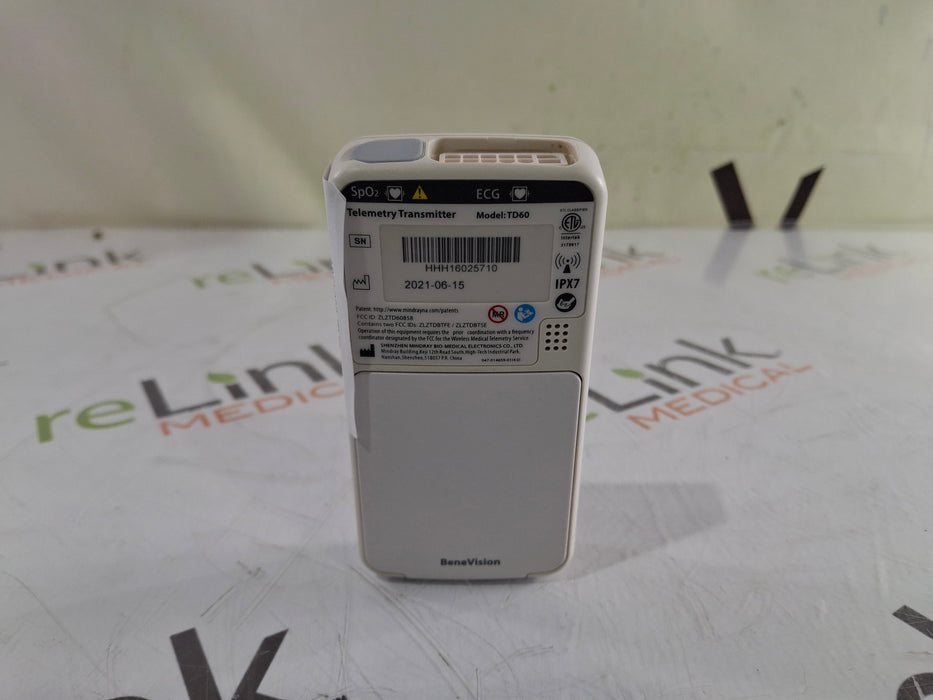 Mindray Mindray BeneVision TD60 Telemetry Transmitter Patient Monitors reLink Medical