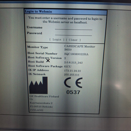 GE Healthcare GE Healthcare Carescape B650 Critical Care Patient Monitor Patient Monitors reLink Medical