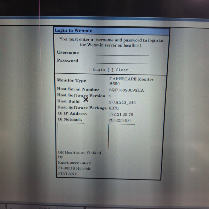 GE Healthcare GE Healthcare Carescape B650 Critical Care Patient Monitor Patient Monitors reLink Medical