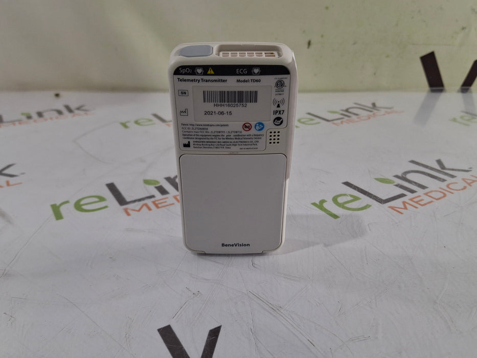 Mindray Mindray BeneVision TD60 Telemetry Transmitter Patient Monitors reLink Medical