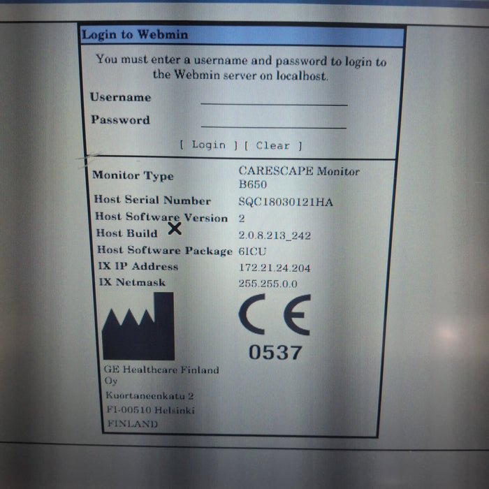 GE Healthcare GE Healthcare Carescape B650 Critical Care Patient Monitor Patient Monitors reLink Medical