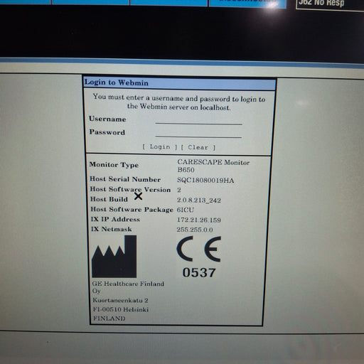 GE Healthcare GE Healthcare Carescape B650 Critical Care Patient Monitor Patient Monitors reLink Medical