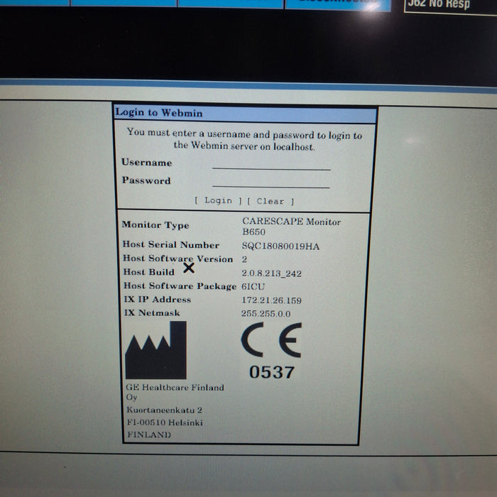 GE Healthcare GE Healthcare Carescape B650 Critical Care Patient Monitor Patient Monitors reLink Medical