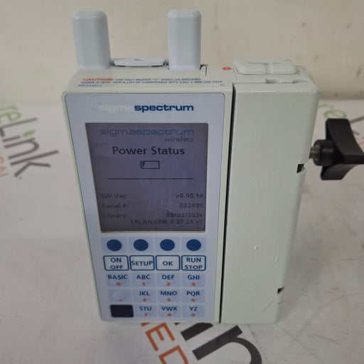 Baxter Baxter Sigma Spectrum 6.05.14 with A/B/G/N Battery Infusion Pump Infusion Pump reLink Medical