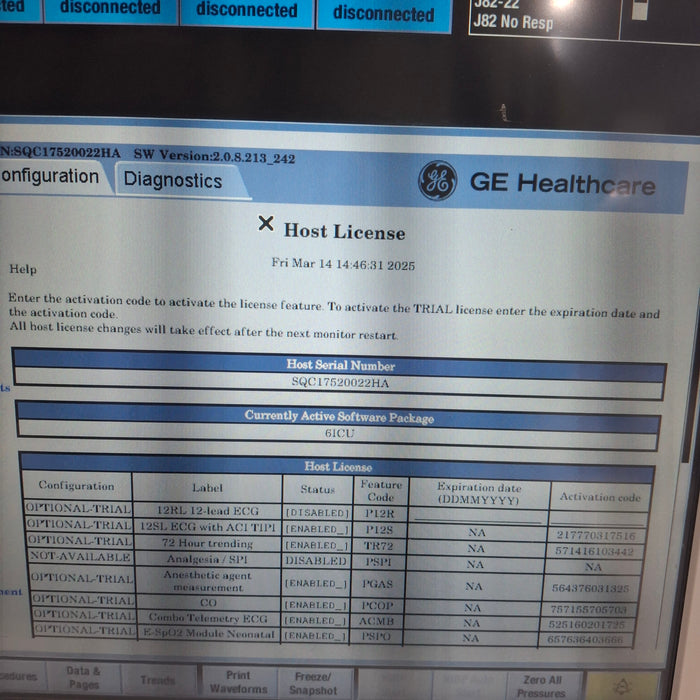 GE Healthcare GE Healthcare Carescape B650 Critical Care Patient Monitor Patient Monitors reLink Medical