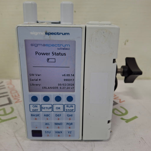 Baxter Baxter Sigma Spectrum 6.05.14 with A/B/G/N Battery Infusion Pump Infusion Pump reLink Medical