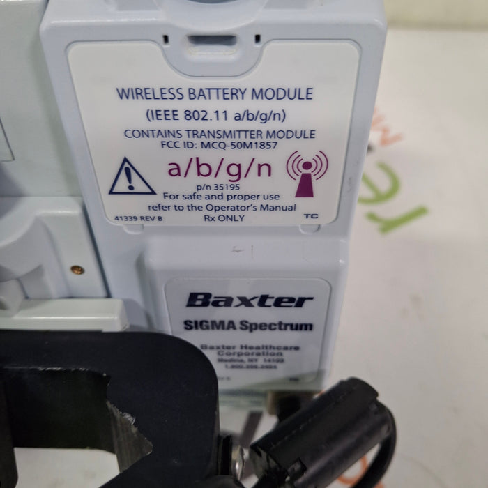 Baxter Baxter Sigma Spectrum 6.05.14 with A/B/G/N Battery Infusion Pump Infusion Pump reLink Medical