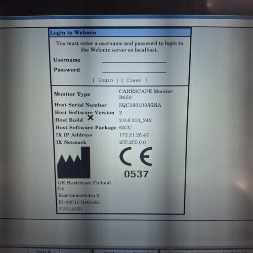 GE Healthcare GE Healthcare Carescape B650 Critical Care Patient Monitor Patient Monitors reLink Medical