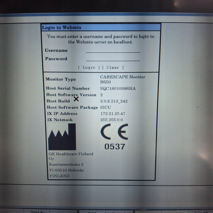 GE Healthcare GE Healthcare Carescape B650 Critical Care Patient Monitor Patient Monitors reLink Medical