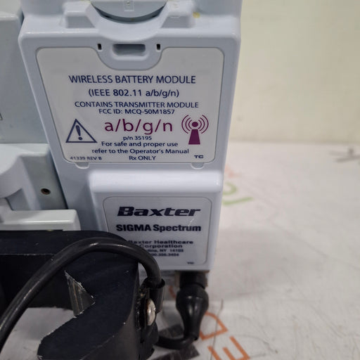 Baxter Baxter Sigma Spectrum 6.05.13 with A/B/G/N Battery Infusion Pump Infusion Pump reLink Medical