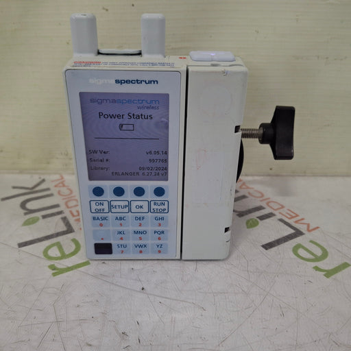 Baxter Baxter Sigma Spectrum 6.05.14 with A/B/G/N Battery Infusion Pump Infusion Pump reLink Medical
