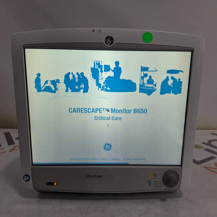 GE Healthcare GE Healthcare Carescape B650 Critical Care Patient Monitor Patient Monitors reLink Medical