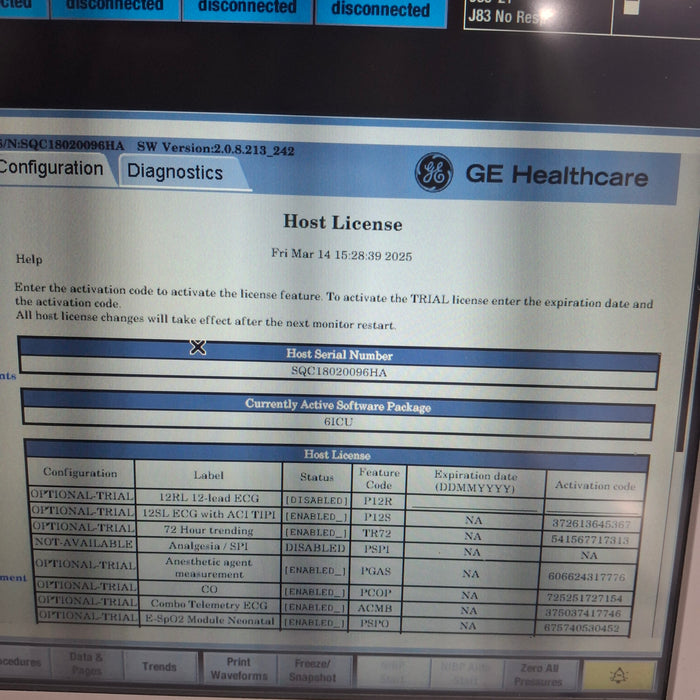 GE Healthcare GE Healthcare Carescape B650 Critical Care Patient Monitor Patient Monitors reLink Medical