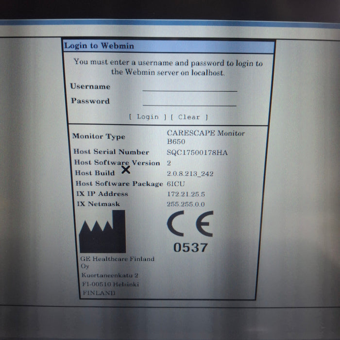 GE Healthcare GE Healthcare Carescape B650 Critical Care Patient Monitor Patient Monitors reLink Medical