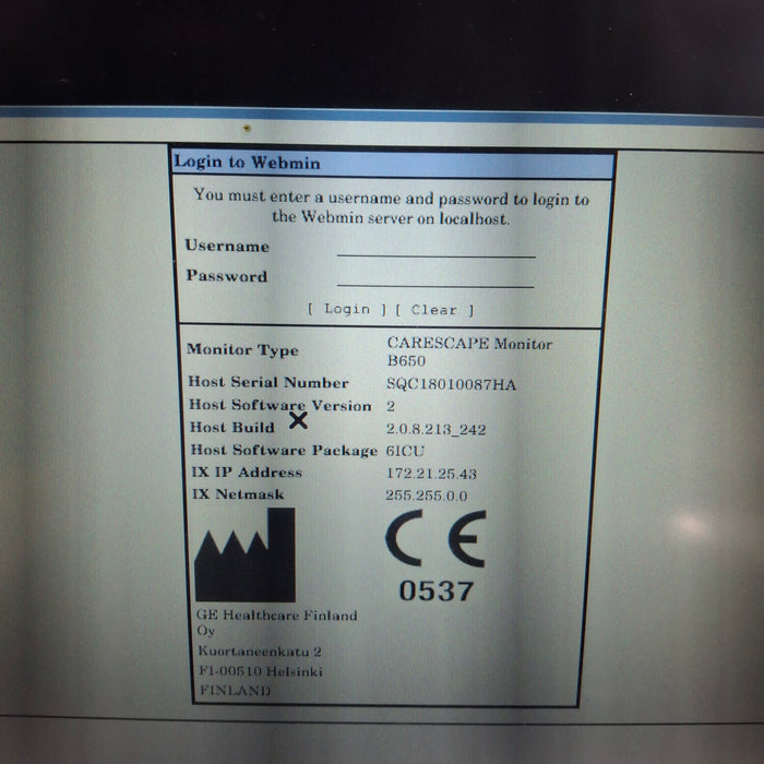 GE Healthcare GE Healthcare Carescape B650 Critical Care Patient Monitor Patient Monitors reLink Medical