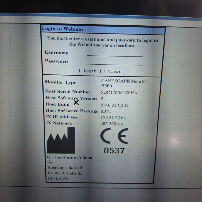 GE Healthcare GE Healthcare Carescape B650 Critical Care Patient Monitor Patient Monitors reLink Medical