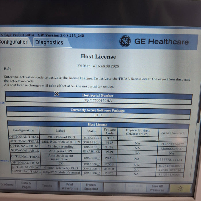 GE Healthcare GE Healthcare Carescape B650 Critical Care Patient Monitor Patient Monitors reLink Medical