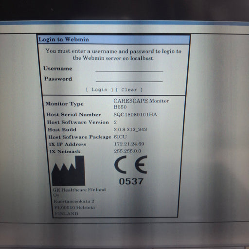 GE Healthcare GE Healthcare Carescape B650 Critical Care Patient Monitor Patient Monitors reLink Medical