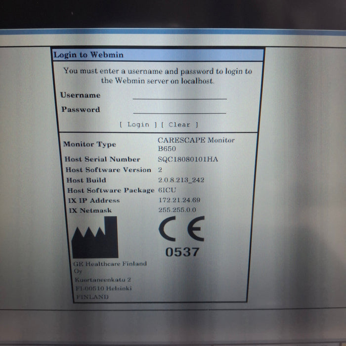 GE Healthcare GE Healthcare Carescape B650 Critical Care Patient Monitor Patient Monitors reLink Medical