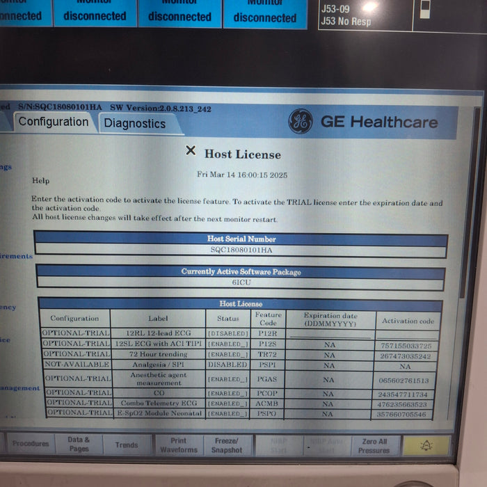 GE Healthcare GE Healthcare Carescape B650 Critical Care Patient Monitor Patient Monitors reLink Medical