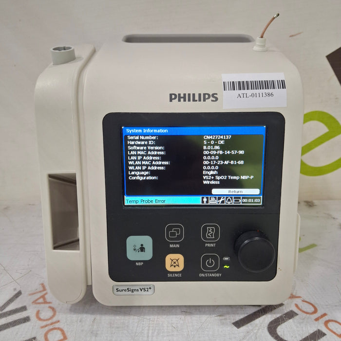 Philips SureSigns VS2+ Vital Signs Monitor