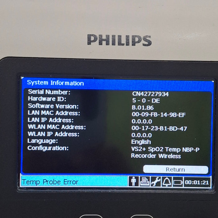 Philips Philips SureSigns VS2+ Vital Signs Monitor Patient Monitors reLink Medical