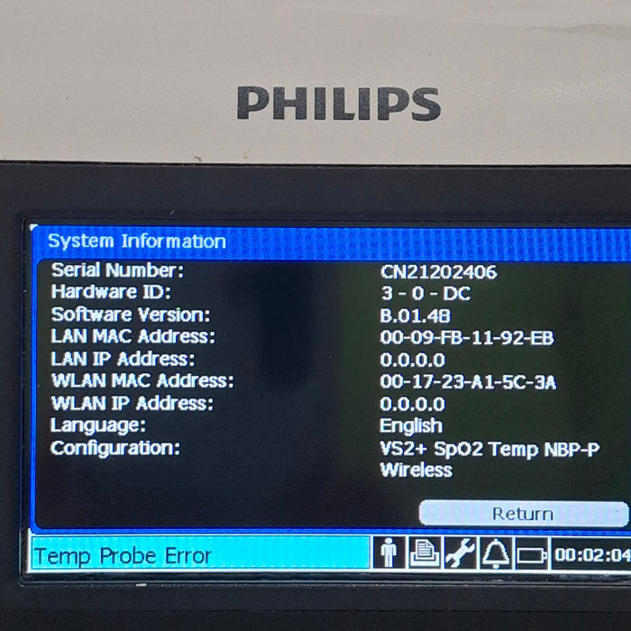 Philips Philips SureSigns VS2+ Vital Signs Monitor Patient Monitors reLink Medical