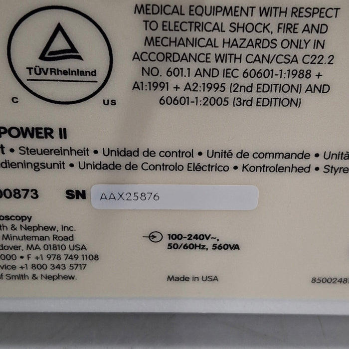Smith & Nephew Smith & Nephew Dyonics Power II Shaver Control Unit Surgical Equipment reLink Medical