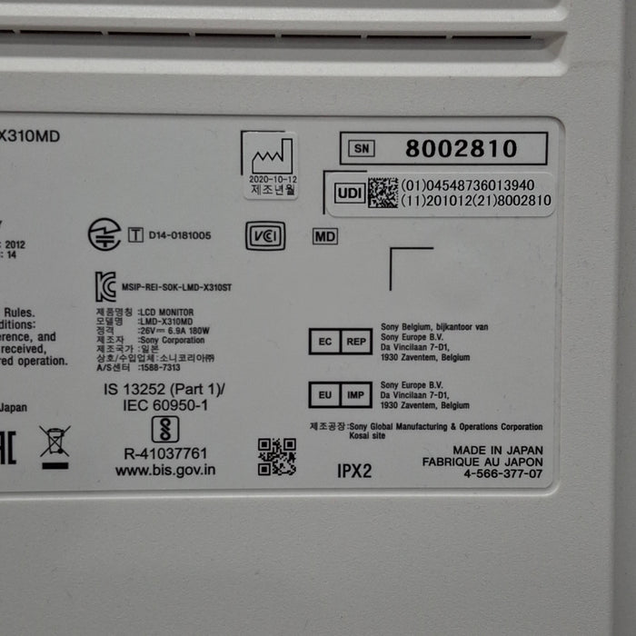 Sony Sony LMDX310MD 4K Surgical Monitor Surgical Equipment reLink Medical