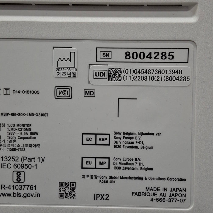 Sony Sony LMDX310MD 4K Surgical Monitor Surgical Equipment reLink Medical