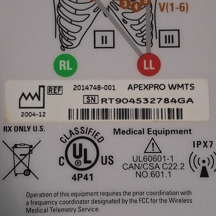 GE Healthcare GE Healthcare ApexPro CH Telemetry Transmitter Patient Monitors reLink Medical