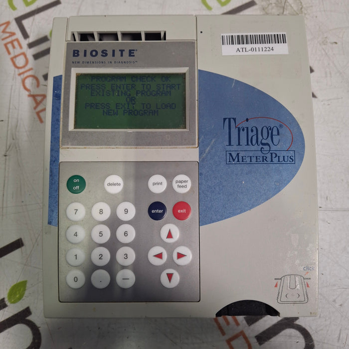 Biosite Inc. Biosite Inc. Triage Meter Plus Chemistry Analyzer Research Lab reLink Medical