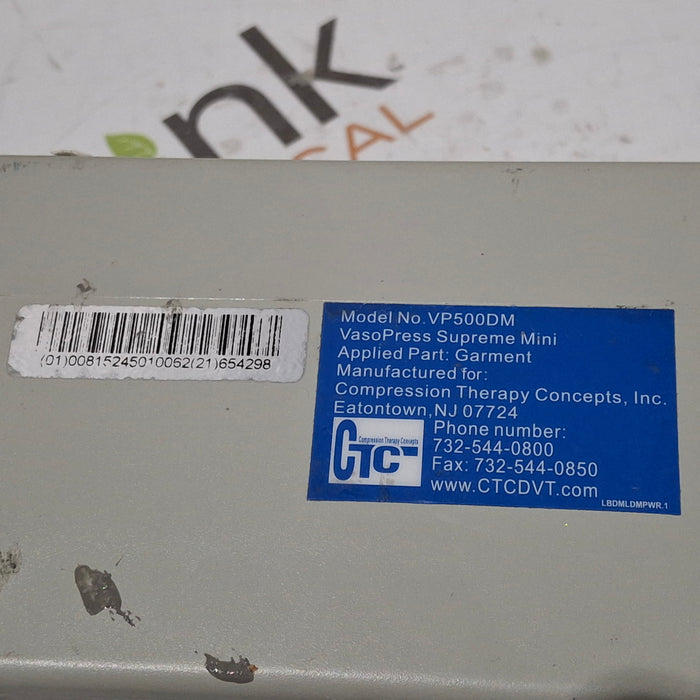 CTC CTC VasoPress Supreme Mini VP500DM Pump Surgical Equipment reLink Medical