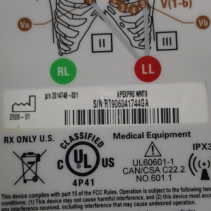 GE Healthcare GE Healthcare ApexPro CH Telemetry Transmitter Patient Monitors reLink Medical