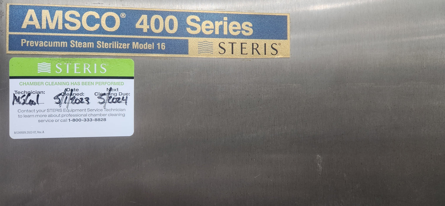 Steris Steris Amsco 400 Series Model 16 Prevacuum Steam Sterilizer Sterilizers & Autoclaves reLink Medical