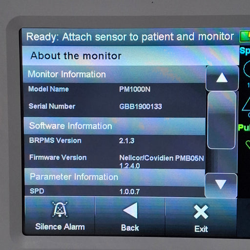 Covidien Covidien PM1000N Nellcor Bedside SPO2 Monitor Patient Monitors reLink Medical