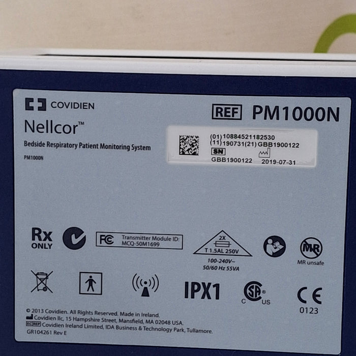 Covidien Covidien PM1000N Nellcor Bedside SPO2 Monitor Patient Monitors reLink Medical