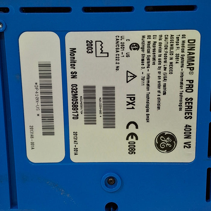 GE Healthcare Dinamap Pro 400V2 Vital Signs Monitor