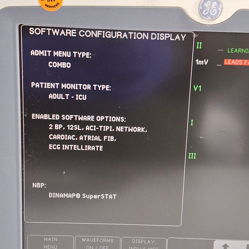 GE Healthcare GE Healthcare Dash 5000 - Masimo SpO2 Patient Monitor Patient Monitors reLink Medical