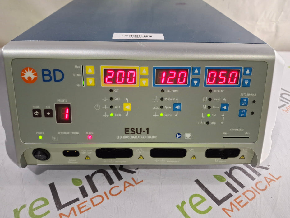 Becton Dickinson Becton Dickinson ESU-1 Electrosurgical Unit Electrosurgical Units reLink Medical