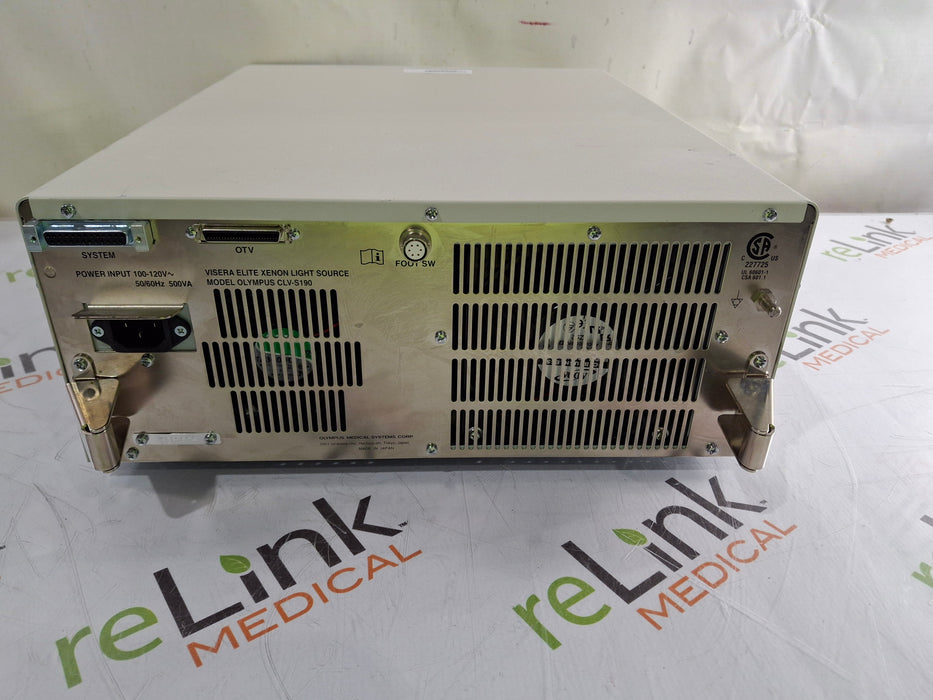 Olympus Olympus CLV-S190 Visera Elite Light Source Rigid Endoscopy reLink Medical