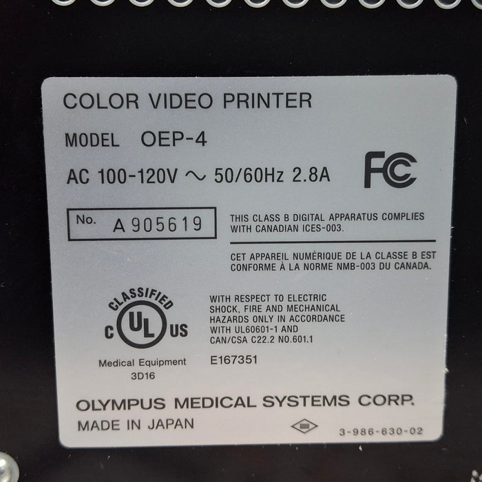 Olympus Olympus OEP-4 Color Video Printer Flexible Endoscopy reLink Medical