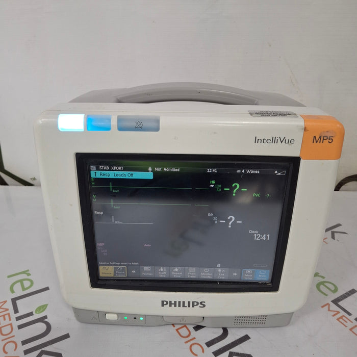 Philips Philips IntelliVue MP5 SpO2, ECG, NIBP, IBP, Temp, CO2 Patient Monitor Patient Monitors reLink Medical