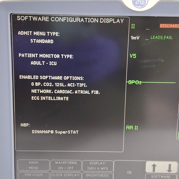 GE Healthcare GE Healthcare Dash 5000 - Masimo SpO2 Patient Monitor Patient Monitors reLink Medical