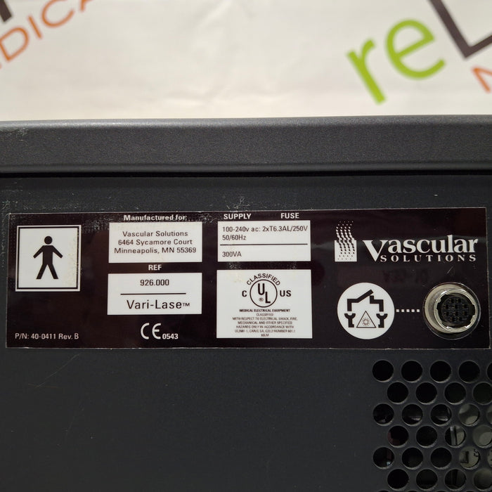 Vascular Solutions, Inc. Vascular Solutions, Inc. Vari-Lase 926.000 Laser System Lasers reLink Medical