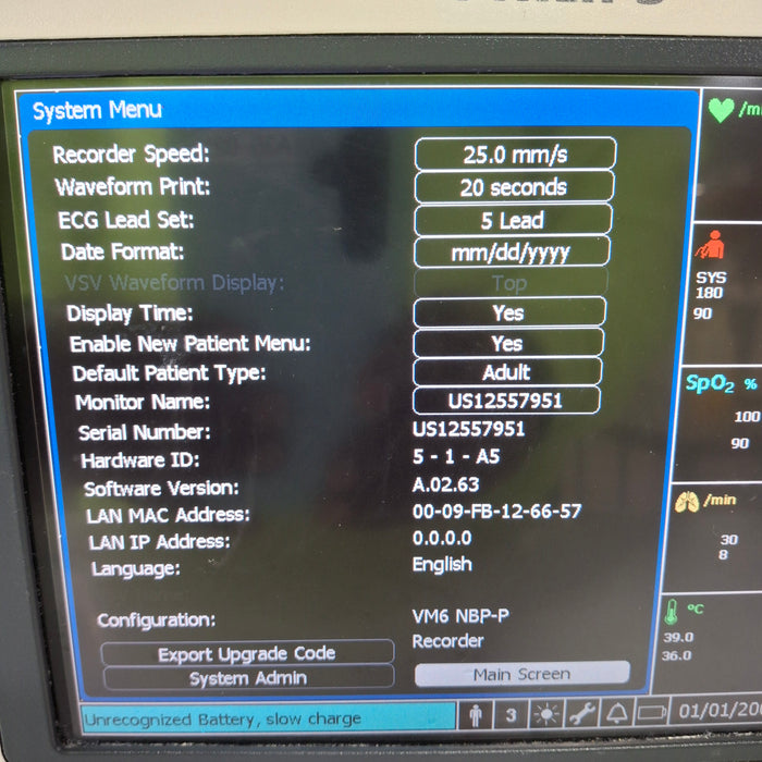 Philips Philips SureSigns VM6 Vital Signs Monitor Patient Monitors reLink Medical